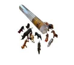 ANIMALI SELVAGGI IN TUBO 4-9 CM - SET DA 12 PEZZI