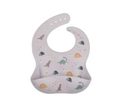 BAVAGLINO IN SILICONE TUTETE - DINOSAURI