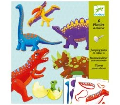Djeco BURATTINI DINOSAURI DA COSTRUIRE
