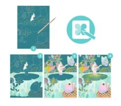 Djeco CARTE DA GRATTARE - LO STAGNO -Magasin De Jouets Pour Bébés Et Tout-Petits carte da grattare lo stagno DJ09716 djeco 2