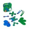 COSTRUZIONI MAGNETICHE CLIXO - PACK 18 PEZZI BLU-VERDE