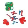 COSTRUZIONI MAGNETICHE CLIXO - PACK 18 PEZZI ROSA-TURCHESE