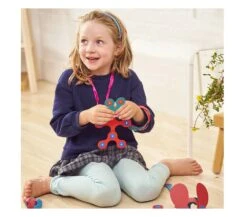 COSTRUZIONI MAGNETICHE CLIXO - PACK 18 PEZZI ROSA-TURCHESE -Magasin De Jouets Pour Bébés Et Tout-Petits costruzioni magnetiche clixo itsy pack 18 pezzi verde c6 cl itsy ft 4