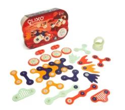 COSTRUZIONI MAGNETICHE CLIXO - MARS ROVERS FOSFORESCENTI - 30 PEZZI