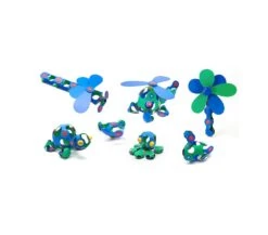 COSTRUZIONI MAGNETICHE CLIXO - PACK 30 PEZZI - BLU VERDE -Magasin De Jouets Pour Bébés Et Tout-Petits costruzioni magnetiche clixo pack 30 pezzi blu verdec6 cl crew bg 1 2