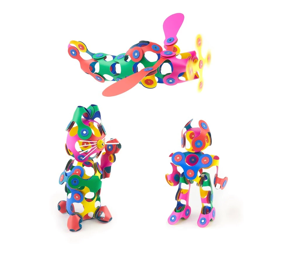 COSTRUZIONI MAGNETICHE CLIXO - SUPER RAINBOW PACK 60 PEZZI 4 COSTRUZIONI MAGNETICHE CLIXO - SUPER RAINBOW PACK 60 PEZZI – Image 2