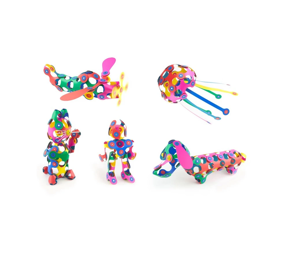 COSTRUZIONI MAGNETICHE CLIXO - SUPER RAINBOW PACK 60 PEZZI 5 COSTRUZIONI MAGNETICHE CLIXO - SUPER RAINBOW PACK 60 PEZZI – Image 3