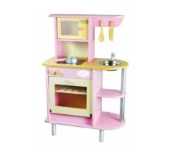 Vilac CUCINA IN LEGNO ROSA CON ACCESSORI