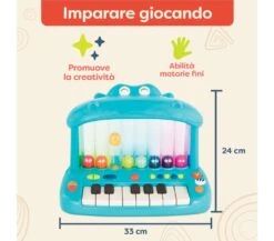 HIPPO POP - TASTIERA CON LUCI -Magasin De Jouets Pour Bébés Et Tout-Petits hippo pop tastiera pianoforte con luci btoys 4