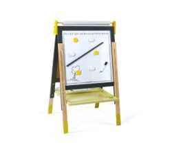 LAVAGNA REGOLABILE IN ALTEZZA GRIGIA E GIALLA - JANOD -Magasin De Jouets Pour Bébés Et Tout-Petits lavagna regolabile in altezza grigia e gialla janod 3