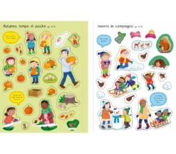LIBRO CON ADESIVI - IL TEMPO E LE STAGIONI -Magasin De Jouets Pour Bébés Et Tout-Petits libro con adesivi il tempo e le stagioni 9781835401736 usborne 3