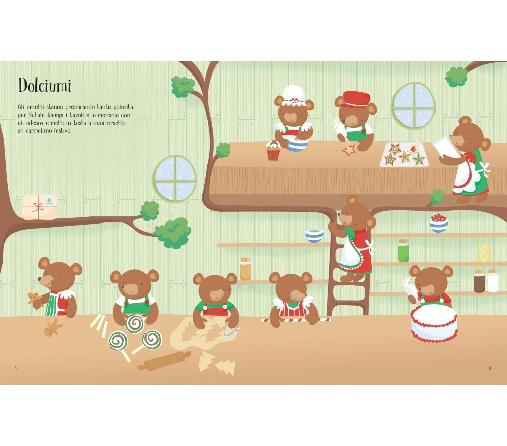 LIBRO CON ADESIVI LUCCICANTI- BUON NATALE 4 LIBRO CON ADESIVI LUCCICANTI- BUON NATALE – Image 2