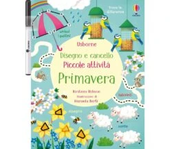LIBRO PREGRAFISMO DISEGNO E CANCELLO - PICCOLE ATTIVITA' - PRIMAVERA