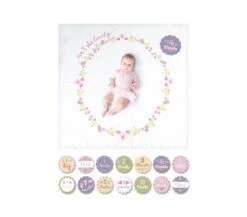 LULUJO - KIT PRIMO ANNO - COPERTINA MUSSOLA DI COTONE E ACCESSORI FOTO - ISN T SHE LOVELY