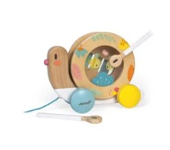 Janod LUMACA DA TRAINARE CON XILOFONO E TAMBURO - PURE -Magasin De Jouets Pour Bébés Et Tout-Petits lumaca da trainare con xilofono e tamburo janod 2