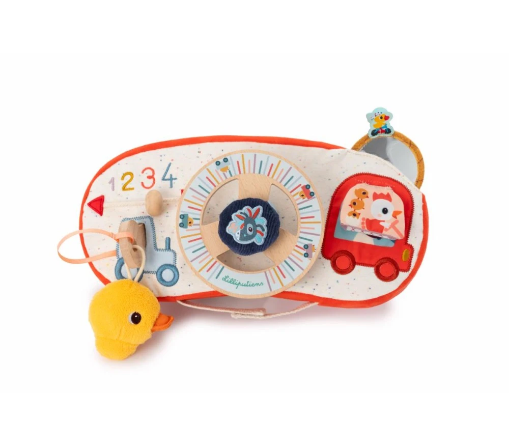 Lilliputiens PANNELLO CON VOLANTE E ATTIVITA' FATTORIA 3 Lilliputiens PANNELLO CON VOLANTE E ATTIVITA' FATTORIA