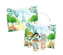 Djeco PERSONAGGI IN LEGNO CON STICKERS ATTACCA STACCA- HELLO PARIS -Magasin De Jouets Pour Bébés Et Tout-Petits personaggi in legno con stickers puffy attacca stacca hello paris DJ09849 djeco 2