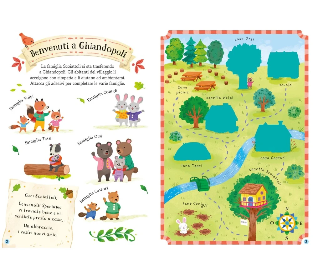 PICCOLO LIBRO CON ADESIVI - LA FAMIGLIA SCOIATTOLI CAMBIA CASA 4 PICCOLO LIBRO CON ADESIVI - LA FAMIGLIA SCOIATTOLI CAMBIA CASA – Image 2