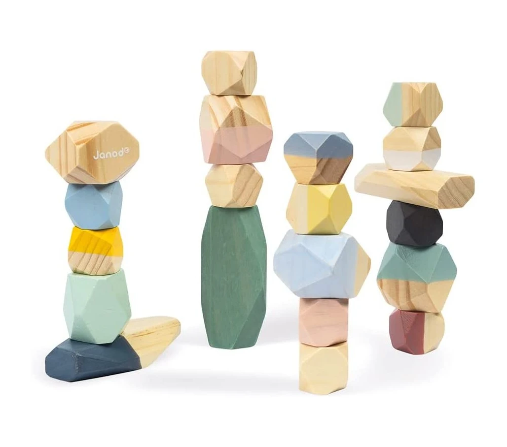 Janod PIETRE TIPO SASSI GENTILI IN LEGNO – Image 2