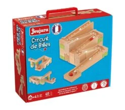 Vilac PISTA BIGLIE IN LEGNO JEUJURA - 40 PEZZI