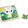 Janod PUZZLE IN LEGNO - CONIGLIO BLANC -Magasin De Jouets Pour Bébés Et Tout-Petits puzzle in legno coniglio blanc j07112 janod