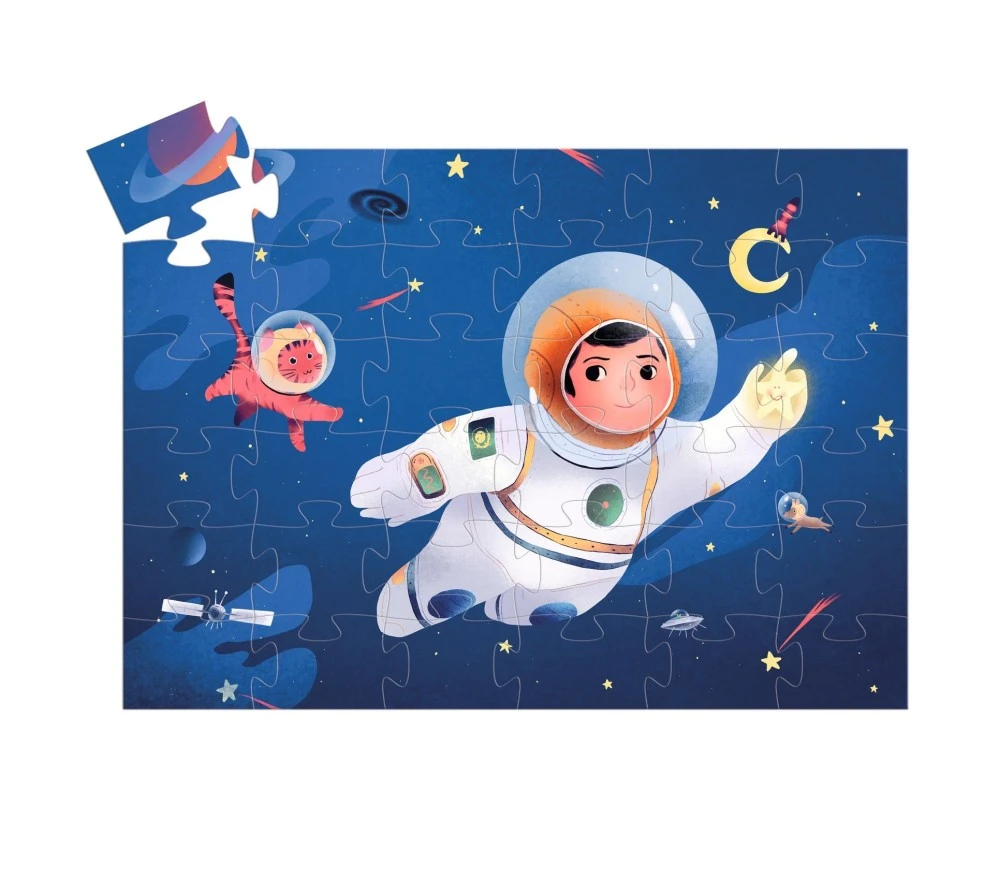 Djeco PUZZLE SILHOUETTE - ASTRONAUTA SULLA LUNA 4 Djeco PUZZLE SILHOUETTE - ASTRONAUTA SULLA LUNA – Image 2