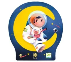 Djeco PUZZLE SILHOUETTE - ASTRONAUTA SULLA LUNA