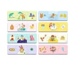 Djeco PUZZLE TRIO BIMBI - LA MIA VITA QUOTIDIANA -Magasin De Jouets Pour Bébés Et Tout-Petits puzzle trio bimbi la mia vita quotidiana DJ08253 djeco 2