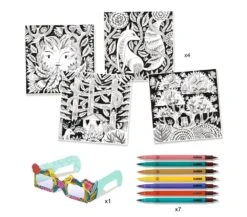 Djeco QUADRI 3D DA COLORARE - FORESTA FANTASTICA -Magasin De Jouets Pour Bébés Et Tout-Petits quadri 3d da colorare foresta fantastica DJ08652 djeco 2