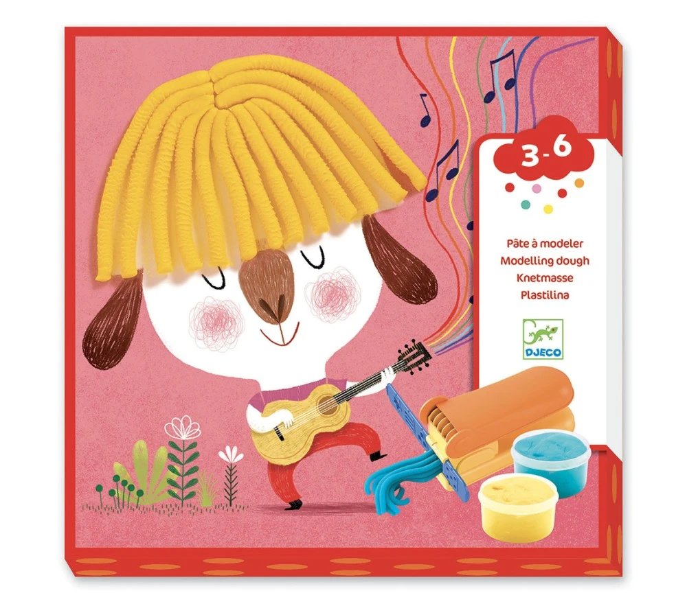 Djeco QUADRI CON PASTA DA MODELLARE - CAPELLI 3 Djeco QUADRI CON PASTA DA MODELLARE - CAPELLI