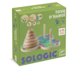 Djeco ROMPICAPO IN LEGNO - TORRE DI HANOI -Magasin De Jouets Pour Bébés Et Tout-Petits rompicapo in legno torre di hanoi DJ00812 djeco 3
