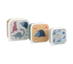 SET 3 SCATOLE PORTAMERENDA TUTETE - DINOSAURI