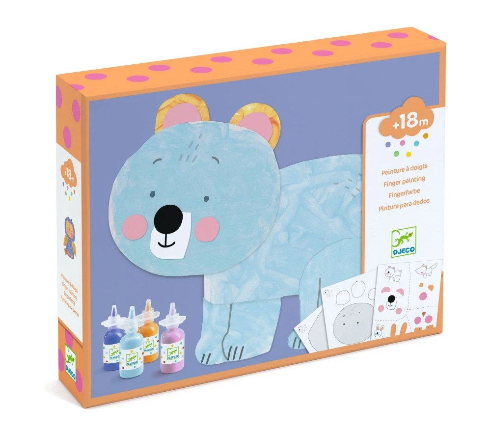 Djeco SET CREATIVO PITTURA A DITA - ANIMALI 3 Djeco SET CREATIVO PITTURA A DITA - ANIMALI