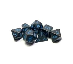 DADI POLIEDRICI SPECKLED - STELLE BLU