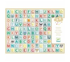 Djeco STICKERS LETTERE ALFABETO IN RILIEVO