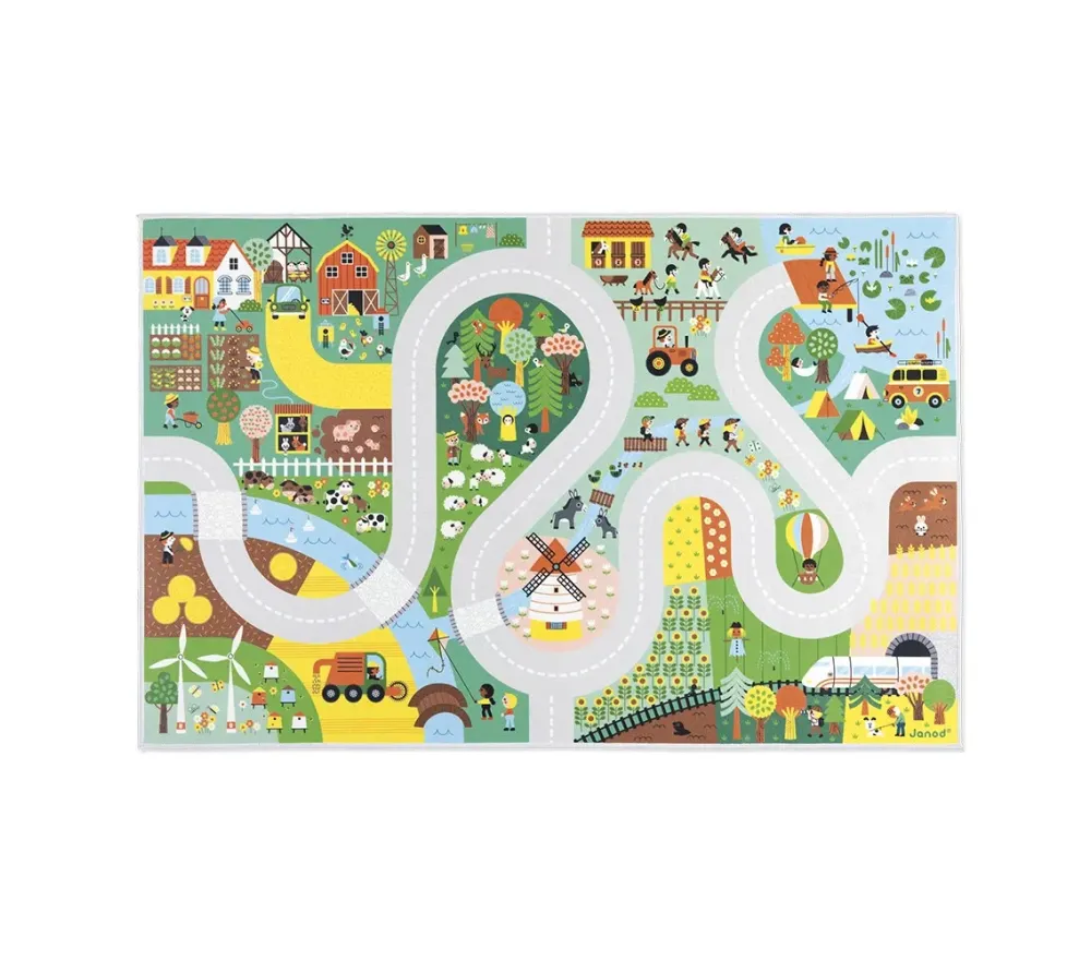 Janod TAPPETO GIOCO PISTA - CAMPAGNA 3 Janod TAPPETO GIOCO PISTA - CAMPAGNA