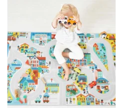 Janod TAPPETO GIOCO PISTA - CITTA' -Magasin De Jouets Pour Bébés Et Tout-Petits tappeto gioco pista citta j05910 janod 3