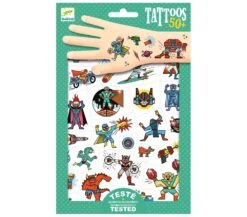 Djeco TATUAGGI PER BAMBINI - EROI E MALVAGI