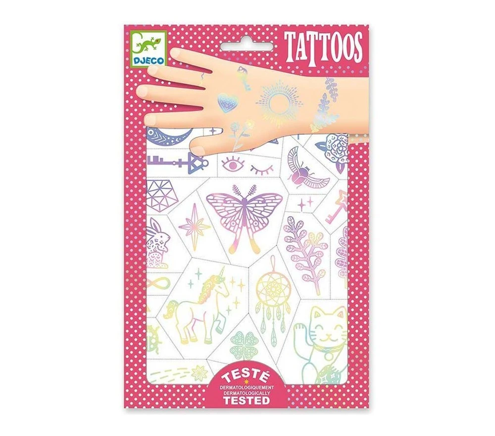 Djeco TATUAGGI PER BAMBINI - LUCKY CHARMS 3 Djeco TATUAGGI PER BAMBINI - LUCKY CHARMS
