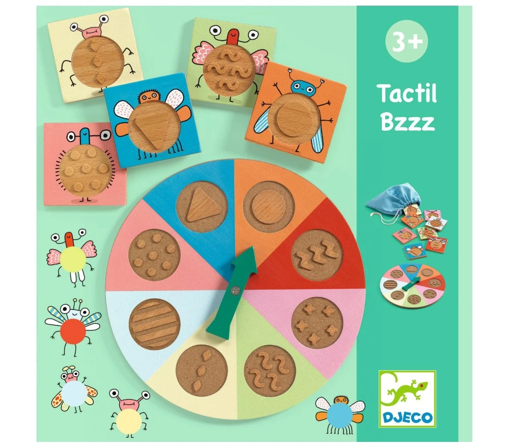 Djeco TOMBOLA TATTILE - TACTIL BZZZ 3 Djeco TOMBOLA TATTILE - TACTIL BZZZ