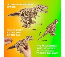 UGEARS - TIRANNOSAURO MECCANICO - T REX 14 UGEARS - TIRANNOSAURO MECCANICO - T REX -Magasin De Jouets Pour Bébés Et Tout-Petits ugears models tirannosauro meccanico t rex 70203 3