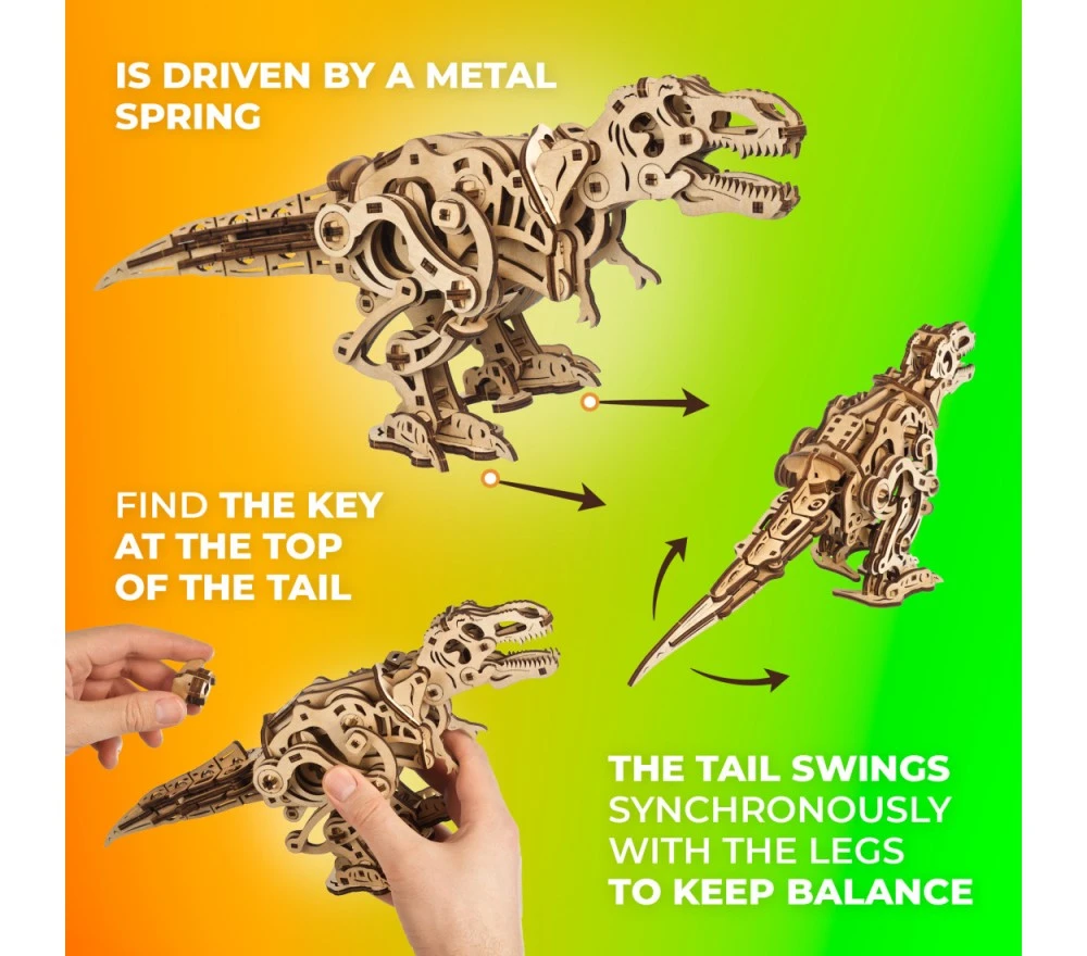 UGEARS - TIRANNOSAURO MECCANICO - T REX 6 UGEARS - TIRANNOSAURO MECCANICO - T REX – Image 4