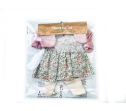 VESTITO PER BAMBOLA 45 CM - ABITO FIORI GOLFINO ROSA