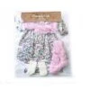 VESTITO PER BAMBOLA 45 CM - ABITO FOGLIE E PELLICCIA ROSA -Magasin De Jouets Pour Bébés Et Tout-Petits vestito per bambola 45 cm abito foglie e pelliccia rosa nines d onil