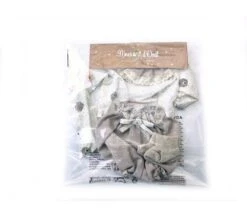 VESTITO PER BAMBOLA 45 CM - COMPLETO ORSETTI BEIGE